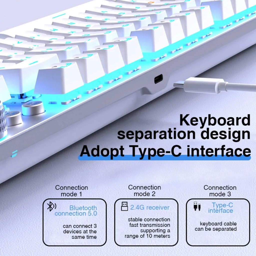 Aula Keyboard F3001 RGB Wireless Mechanical Gaming Keyboard Aula Keyboard F3001 RGB Wireless Mechanical Gaming Keyboard